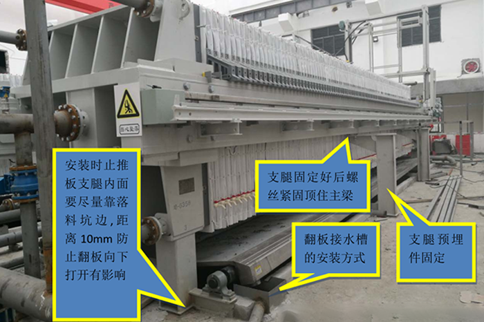 板框压滤机安装使用