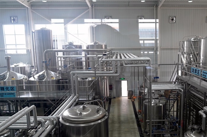 山东天泰啤酒设备啤酒厂项目案例实拍