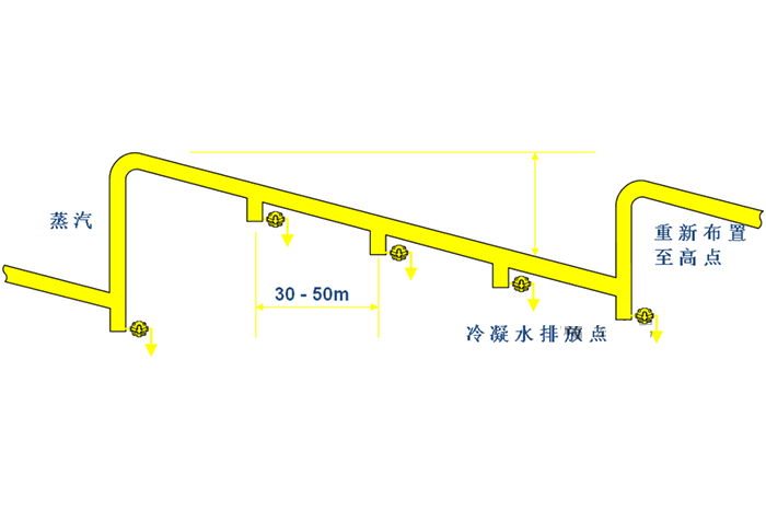 蒸汽管道布管和疏水设置