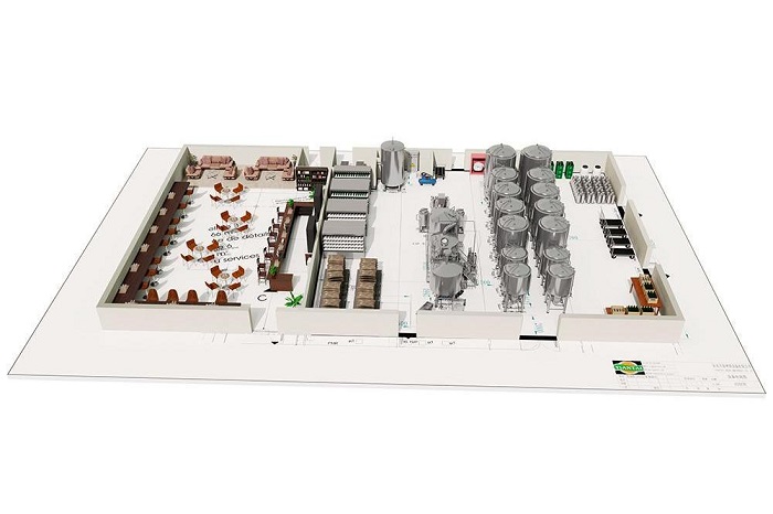 精酿啤酒厂布局-山东天泰案例