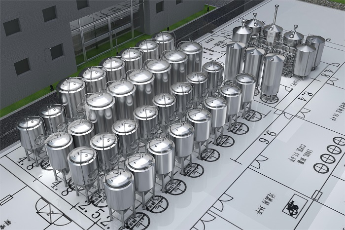 4000L啤酒厂设备-山东天泰